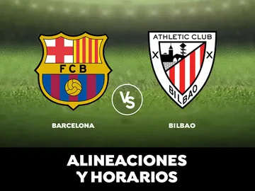 Barcelona - Athletic de Bilbao: Horario, alineaciones y dónde ver el partido de la Liga Santander en directo Barcelona - Athletic de Bilbao: Horario, alineaciones y dónde ver el partido de la Liga Santander en directo
