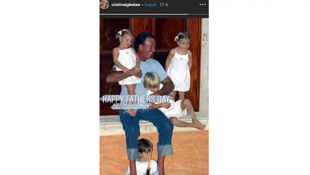 Julio Iglesias con sus hijas