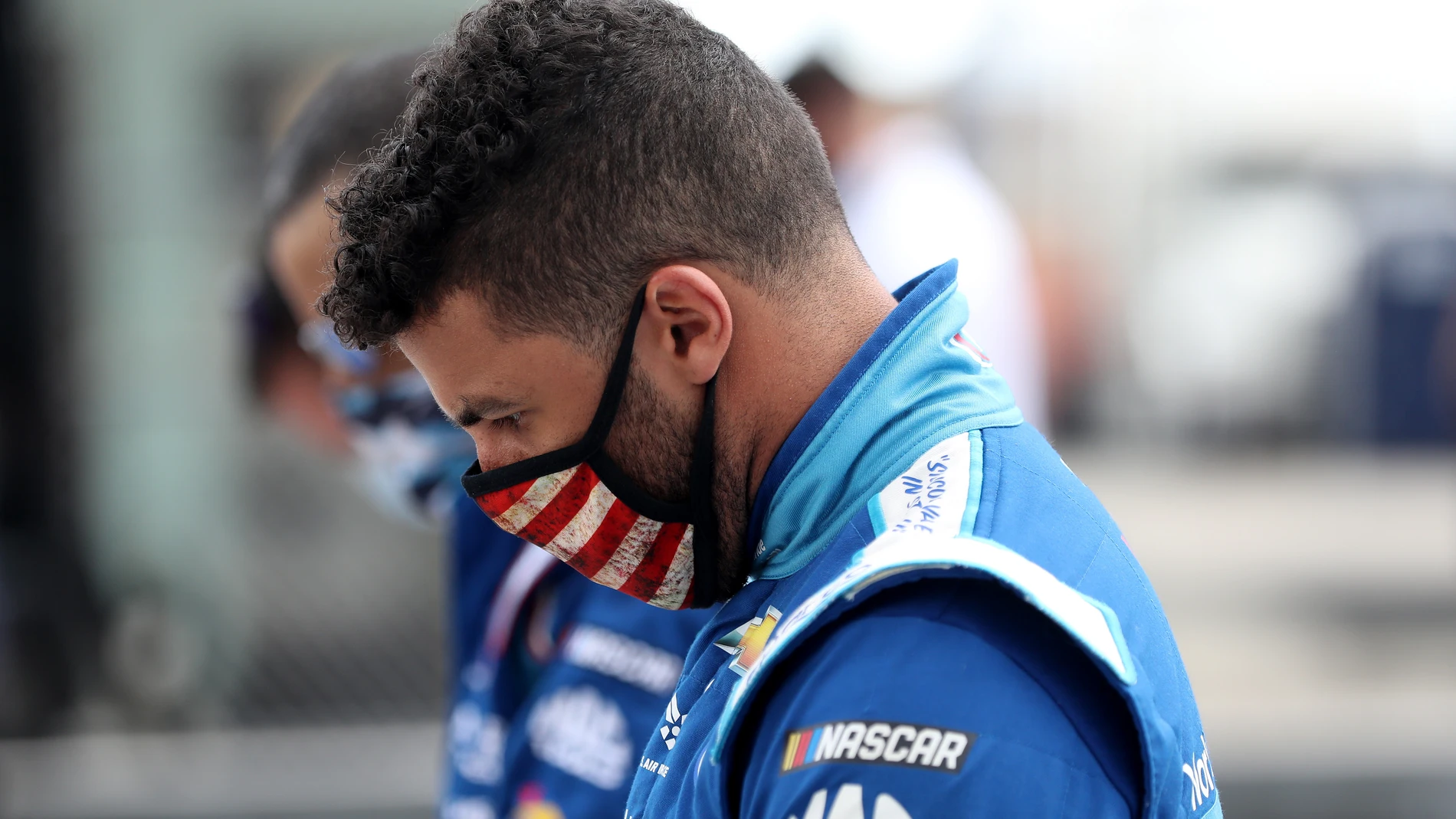 Bubba Wallace, en una prueba de la Nascar Bubba Wallace, en una prueba de la Nascar