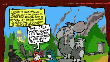 El boicot a las estatuas, en la viñeta gráfica informativa de la semana El boicot a las estatuas, en la viñeta gráfica informativa de la semana