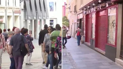 El antes y despu&eacute;s de las calles de Madrid tras el coronavirus 