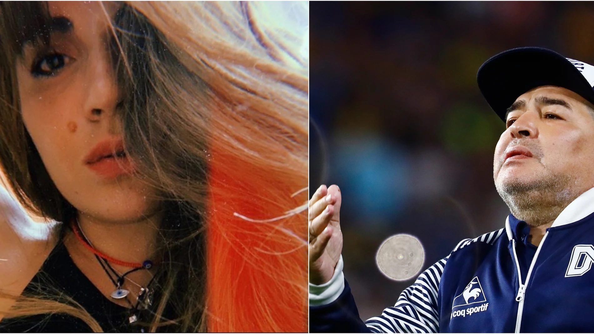 Gianinna Maradona y su padre, Diego Maradona Gianinna Maradona y su padre, Diego Maradona