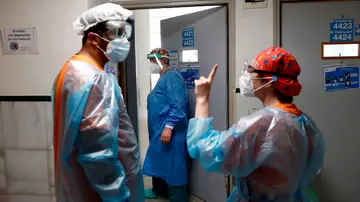 Médicos en el hospital. Coronavirus Médicos en el hospital. Coronavirus