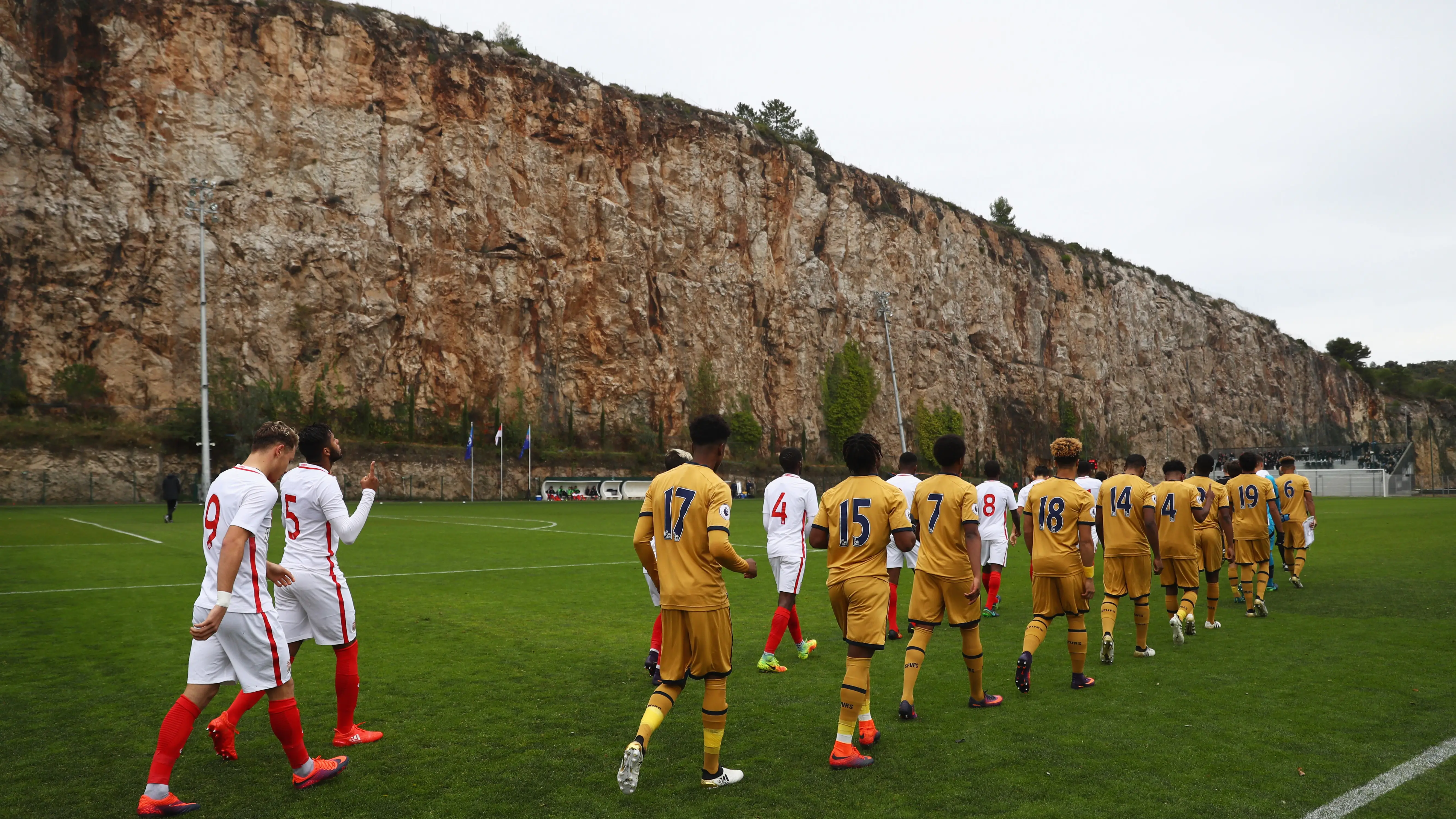 Partido de la Youth League en la Turbie, el lugar del accidente
