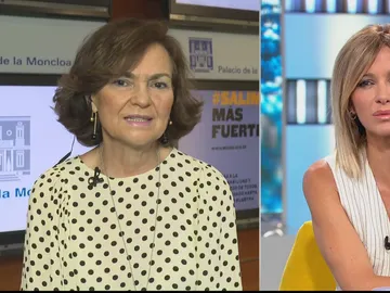 Carmen Calvo y Susanna Griso. Carmen Calvo y Susanna Griso.