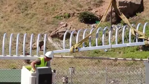 Nuevo sistema de seguridad en la valla de Ceuta Nuevo sistema de seguridad en la valla de Ceuta
