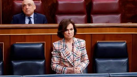 La vicepresidenta primera del Gobierno, Carmen Calvo. La vicepresidenta primera del Gobierno, Carmen Calvo.