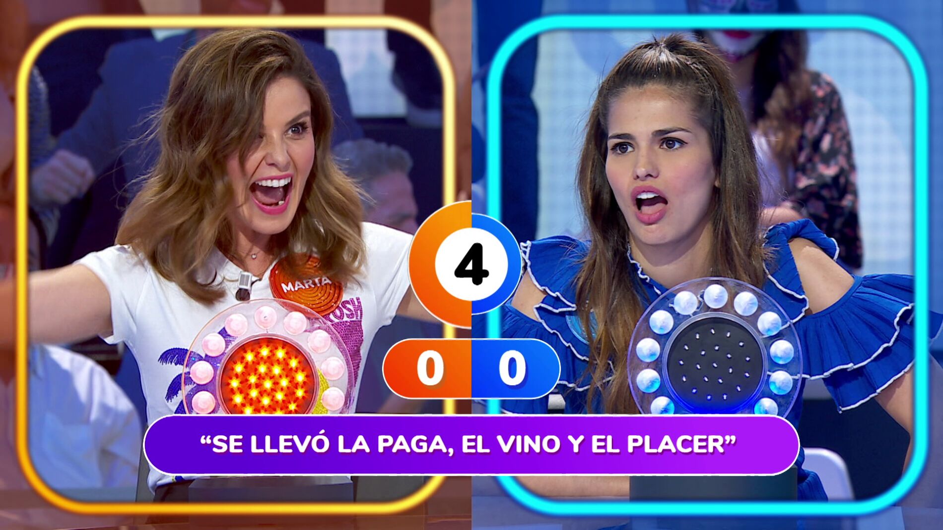 Marta Torné y Sara Sálamo se pierden en ‘Una calle de París’ tras un intenso pique en ‘La Pista’