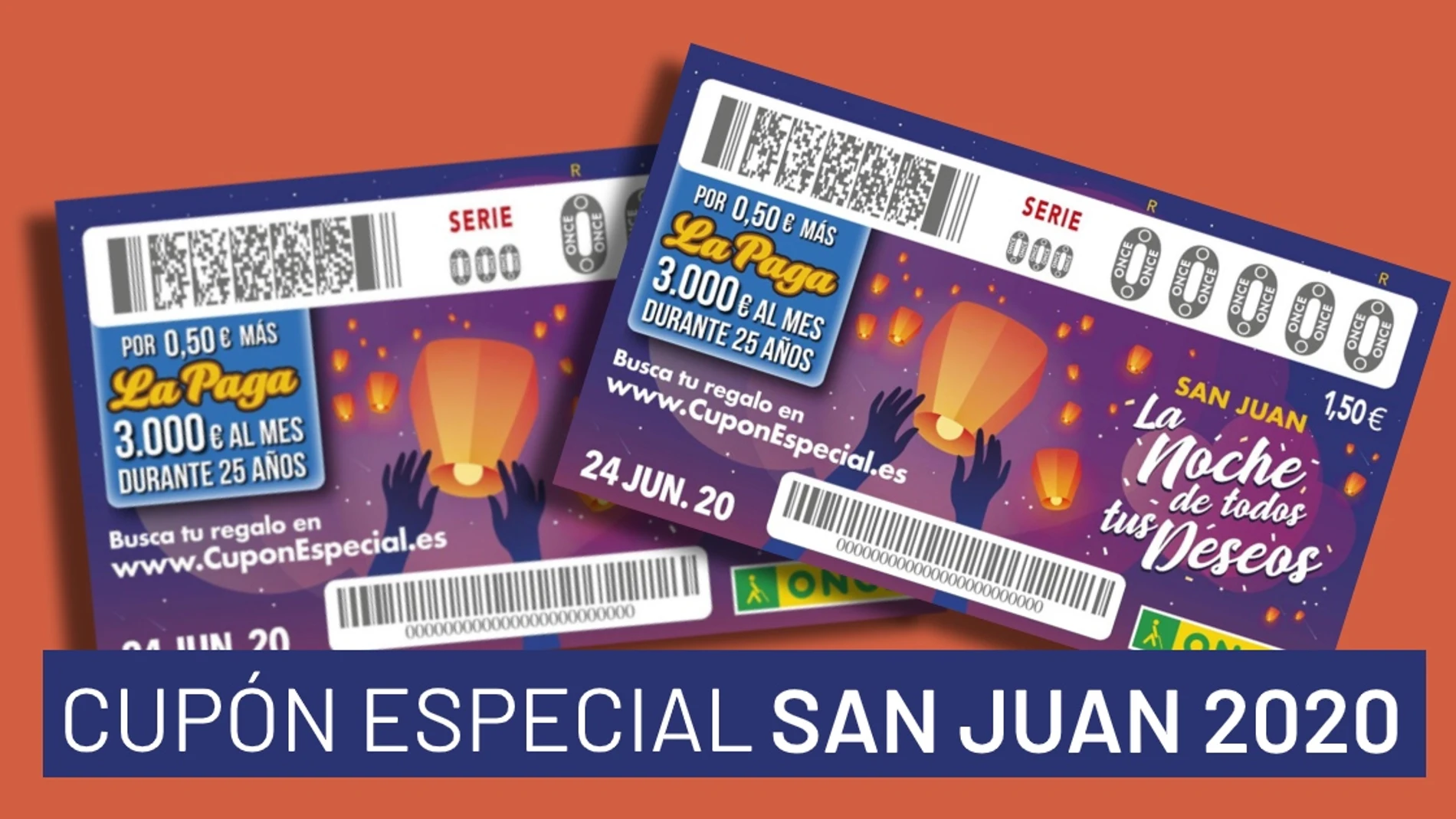 Cupón Especial San Juan ONCE 2020: Horario y premios del sorteo de hoy 24 de junio Cupón Especial San Juan ONCE 2020: Horario y premios del sorteo de hoy 24 de junio
