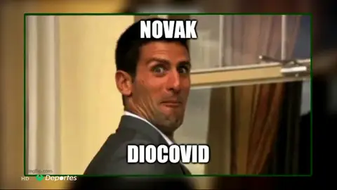 Los memes se ceban con Novak Djokovic tras su positivo por coronavirus Los memes se ceban con Novak Djokovic tras su positivo por coronavirus