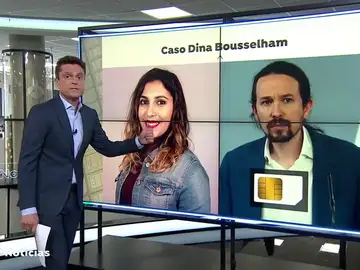 El móvil de Dina persigue a Pablo Iglesias El móvil de Dina persigue a Pablo Iglesias