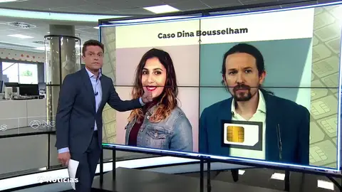El móvil de Dina persigue a Pablo Iglesias El móvil de Dina persigue a Pablo Iglesias