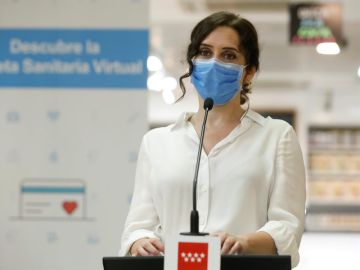 La presidenta de la Comunidad de Madrid, Isabel Díaz Ayuso