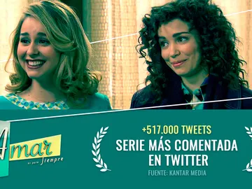 'Amar es para siempre', la serie más comentada en 2019 en Twitter 'Amar es para siempre', la serie más comentada en 2019 en Twitter