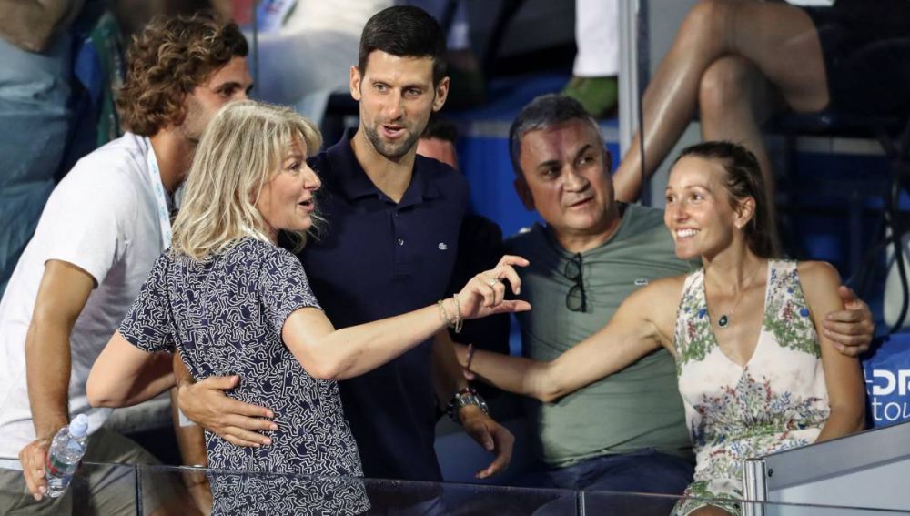 Djokovic, junto a su familia en el Adria Tour