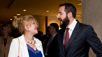 Tita Cervera y su hijo Borja Thyssen