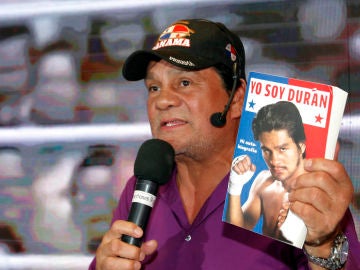 El tetracampeón mundial de boxeo, el panameño Roberto 'Manos de Piedra' Durán