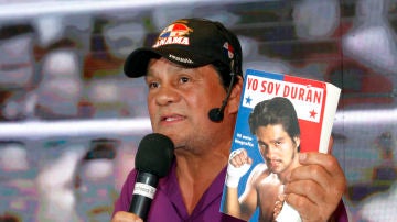 El tetracampeón mundial de boxeo, el panameño Roberto 'Manos de Piedra' Durán