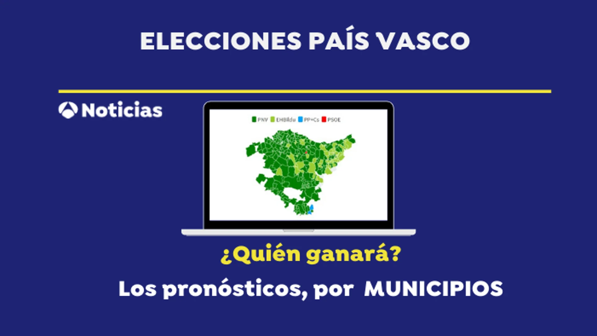 Elecciones vascas 2020: Mapa de los resultados en las elecciones del País Vasco por municipios según las encuestas Elecciones vascas 2020: Mapa de los resultados en las elecciones del País Vasco por municipios según las encuestas