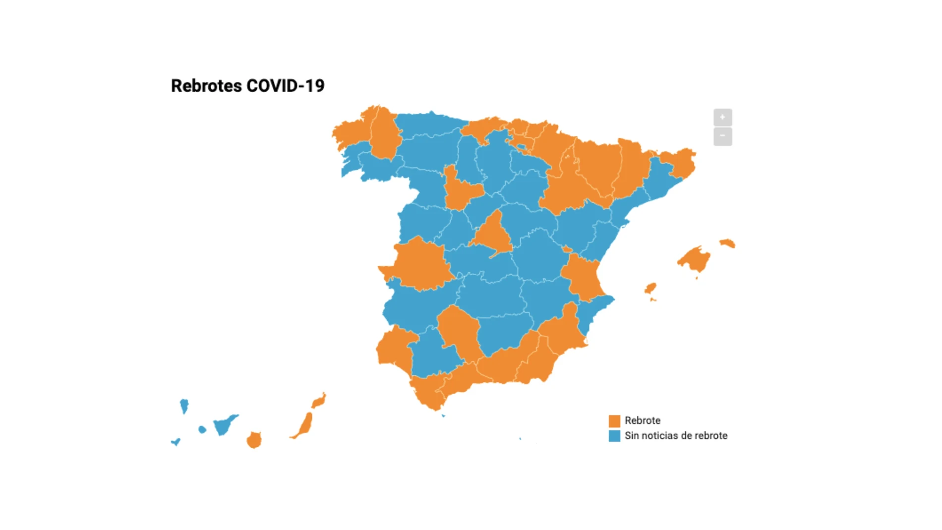 Rebrotes coronavirus: Mapa de rebrotes del coronavirus en España hoy martes 30 de junio de 2020 Rebrotes coronavirus: Mapa de rebrotes del coronavirus en España hoy martes 30 de junio de 2020