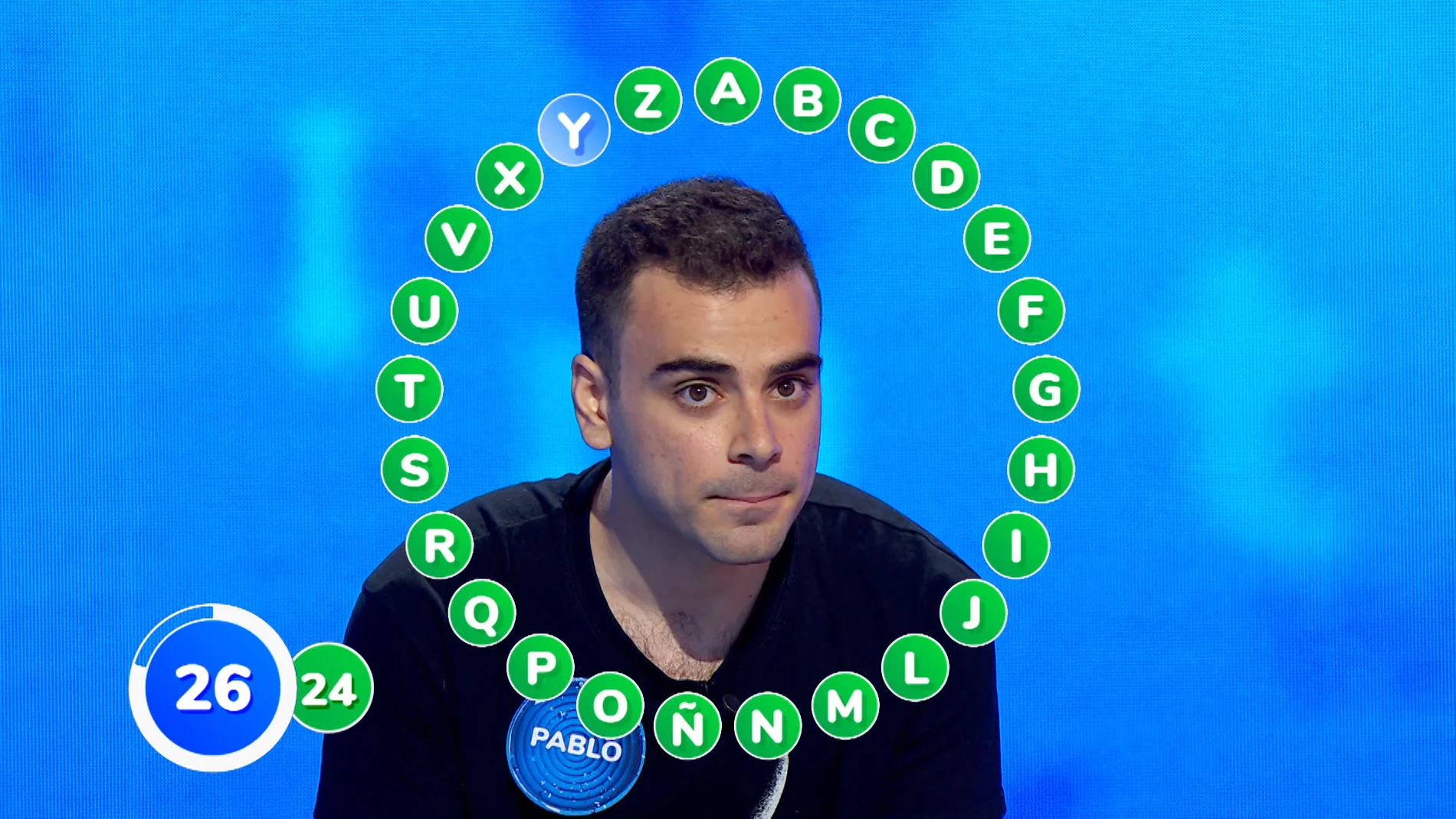¡Sorpresón en ‘Pasapalabra’! Pablo, a una de 280.000 euros tras derrotar a Nacho, ¿se la jugará?