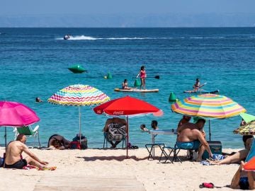 Imagen de una playa de Magaluf, Mallorca