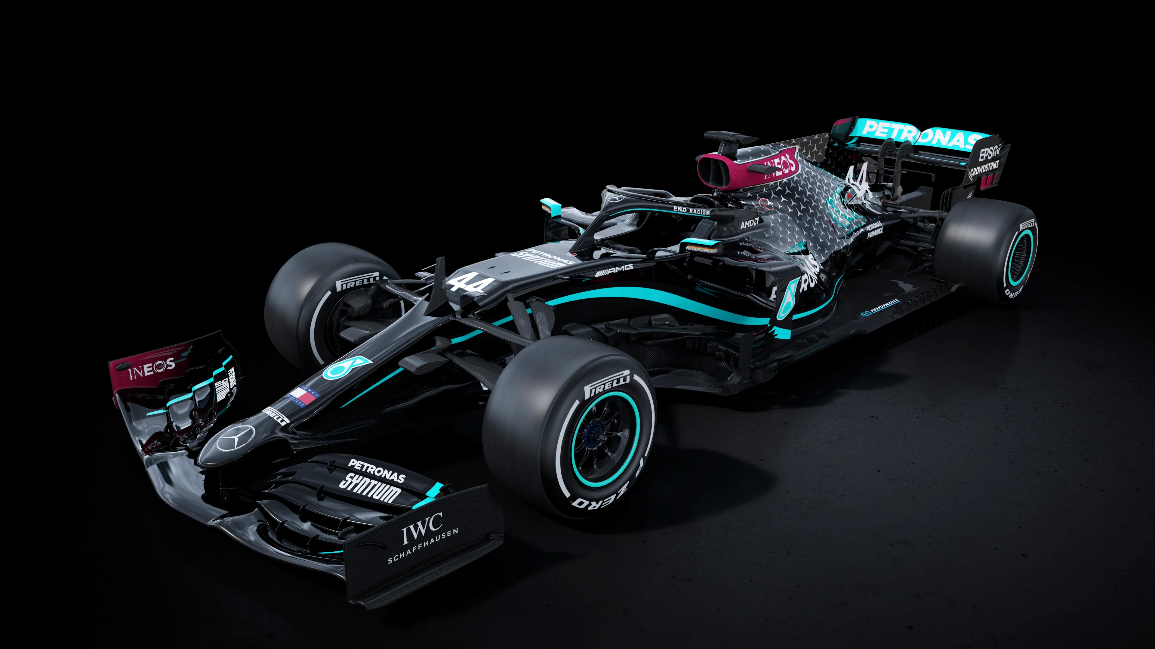 El nuevo monoplaza de Mercedes contra el racismo El nuevo monoplaza de Mercedes contra el racismo