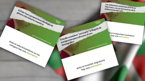La polémica propaganda electoral de VOX para País Vasco y Galicia La polémica propaganda electoral de VOX para País Vasco y Galicia