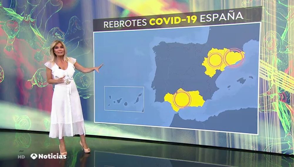 Los rebrotes de coronavirus en Andalucía, Cataluña y Aragón preocupan a Sanidad 