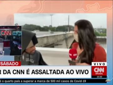 Una reportera de la CNN es asaltada en directo