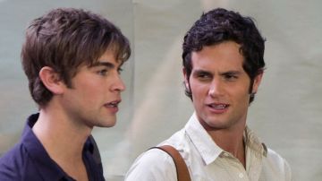 Chace Crawford y Penn Badgley como Nate y Dan en 'Gossip Girl'