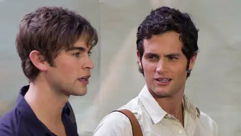 Chace Crawford y Penn Badgley como Nate y Dan en 'Gossip Girl' Chace Crawford y Penn Badgley como Nate y Dan en 'Gossip Girl'