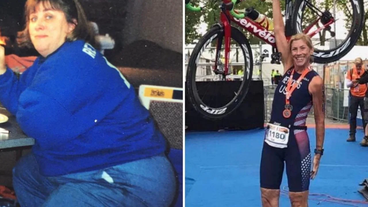 El cambio radical de Sue Reynolds, pierde 90 kilos y pasa de sufrir obesidad mórbida a triunfar en el triatlón El cambio radical de Sue Reynolds, pierde 90 kilos y pasa de sufrir obesidad mórbida a triunfar en el triatlón