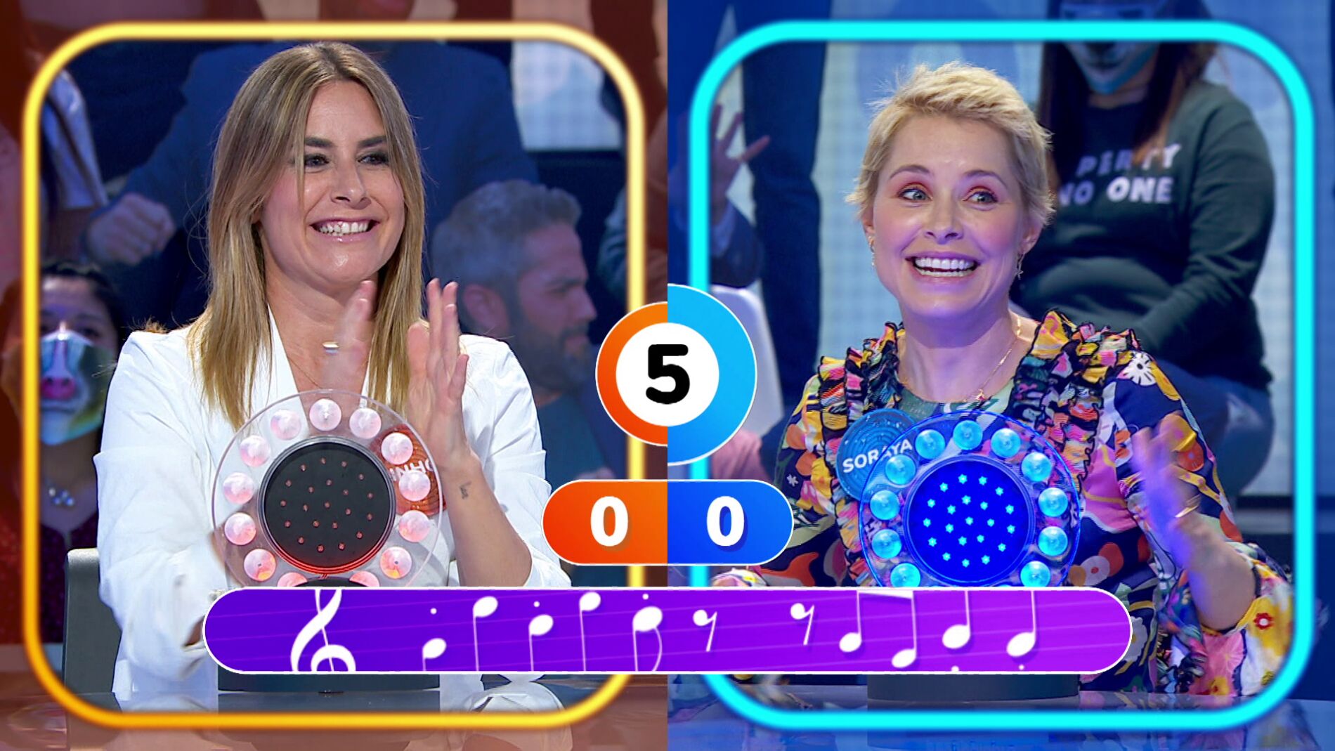 Soraya Arnelas enloquece en ‘La Pista’ con ‘Falcon Crest’