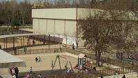 Patio del colegio, antes del hundimiento Patio del colegio, antes del hundimiento