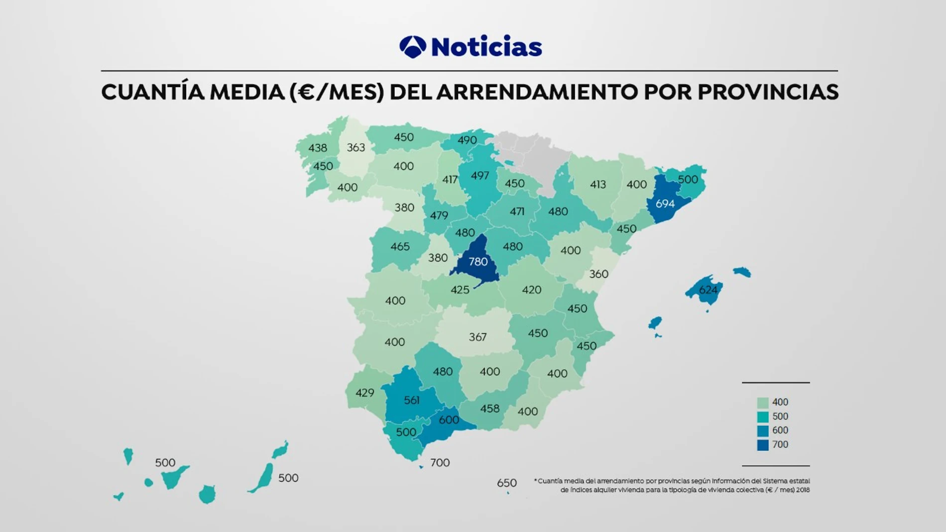 Mapa del alquiler Mapa del alquiler
