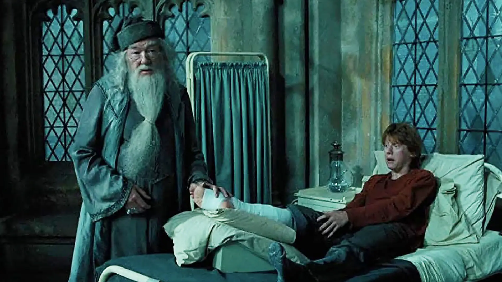 Dumbledore y Ron, mano a mano
