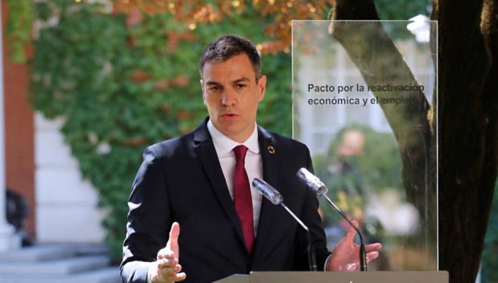 El presidente del Gobierno, Pedro Sánchez