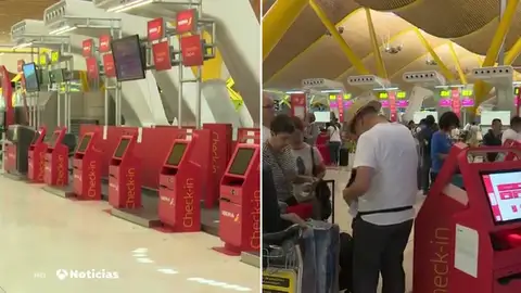 Normalidad y poco movimiento en los aeropuertos españoles durante la operación salida del verano Normalidad y poco movimiento en los aeropuertos españoles durante la operación salida del verano