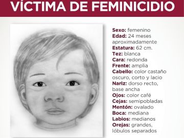 Retrato de la niña encontrada muerta en México