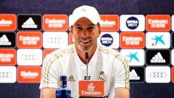 Zinedine Zidane, durante una rueda de prensa