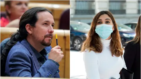 Pablo Iglesias y Dina Bousselham Pablo Iglesias y Dina Bousselham