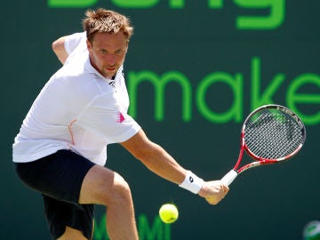 El tenista Robin Söderling, durante un partido 