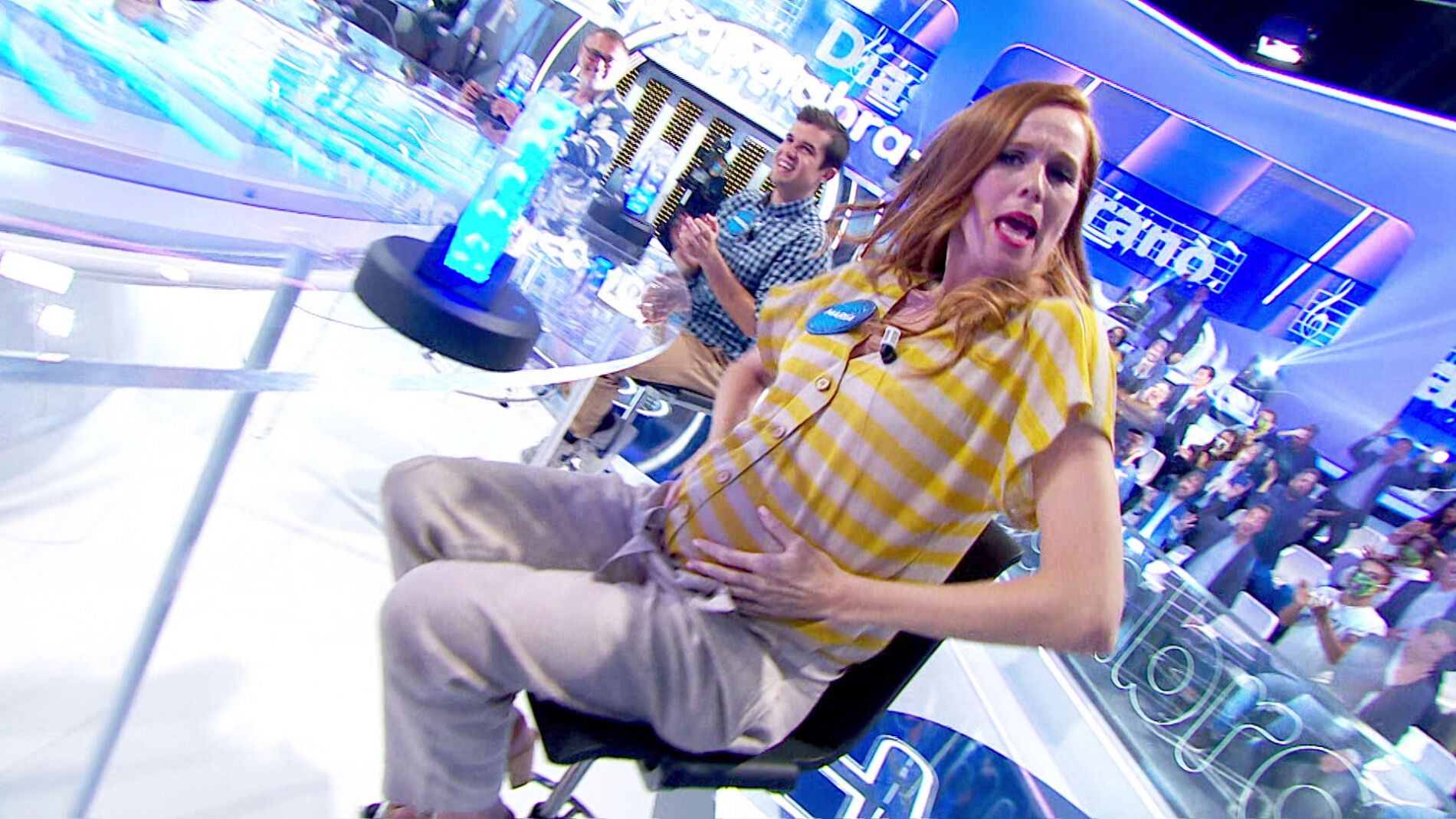 María Castro y su 'barriguita' triunfan en 'La Pista' de 'Pasapalabra'