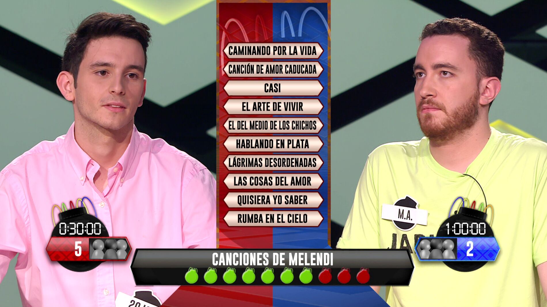 Melendi decide en una emocionante bomba estrat&eacute;gica entre 'Los dispersos' y 'Los chancleta' en '&iexcl;Boom!'