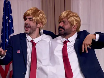 Juanra Bonet y José Corbacho cantan una saeta interpretando a Donald Trump Juanra Bonet y José Corbacho cantan una saeta interpretando a Donald Trump