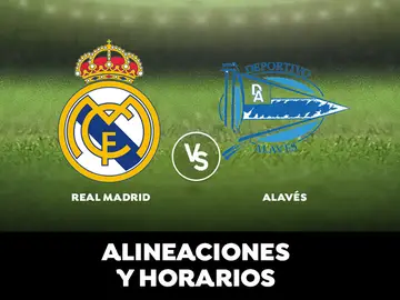 Real Madrid - Alavés: Alineación del Real Madrid, horario y dónde ver el partido de la Liga hoy en directo Real Madrid - Alavés: Alineación del Real Madrid, horario y dónde ver el partido de la Liga hoy en directo