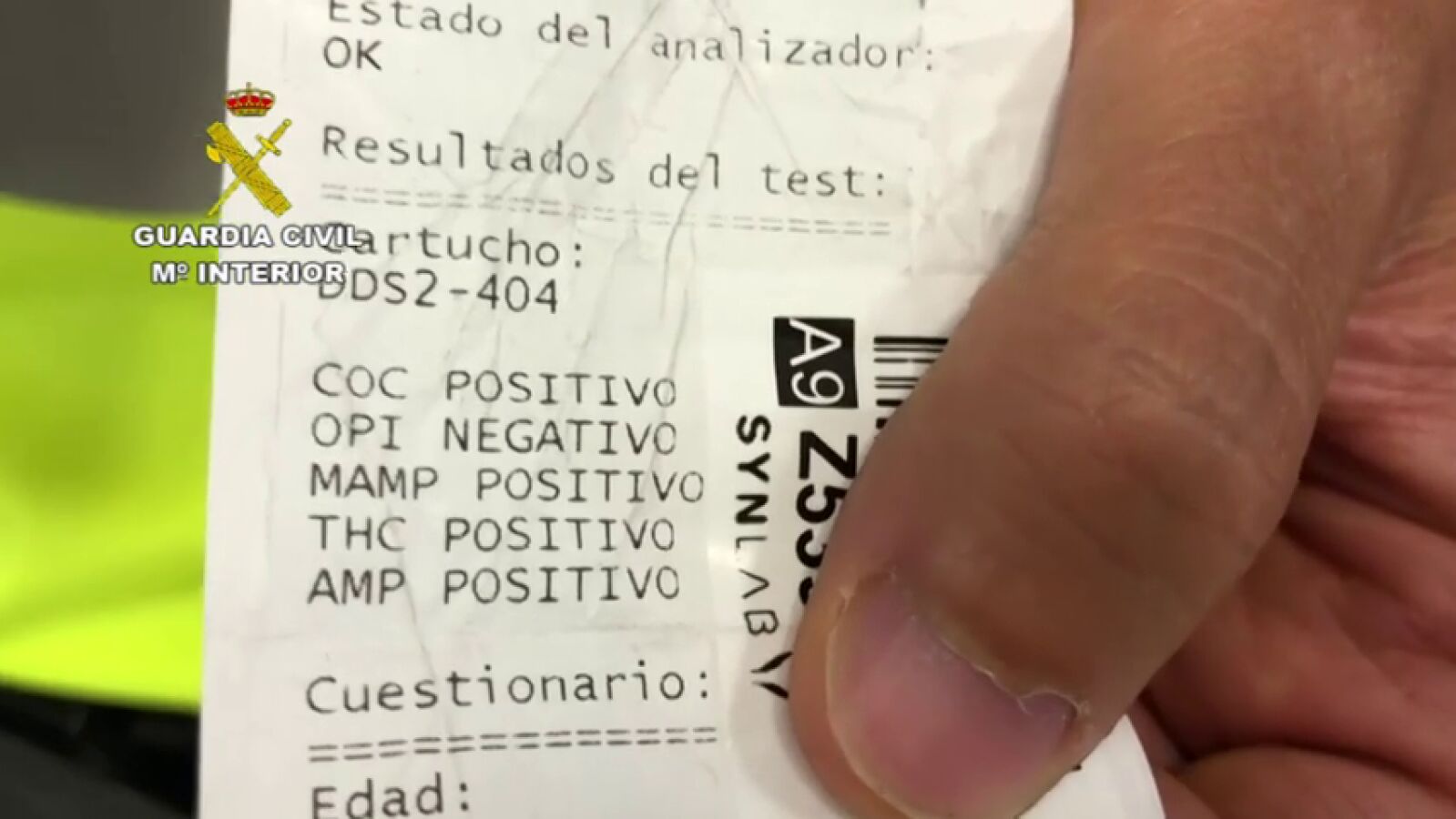 Detenida por conducir sin carné y da positivo en cuatro de las cinco drogas del test