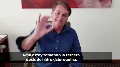 Jair Bolsonaro tomando hidroxicloroquina Jair Bolsonaro tomando hidroxicloroquina