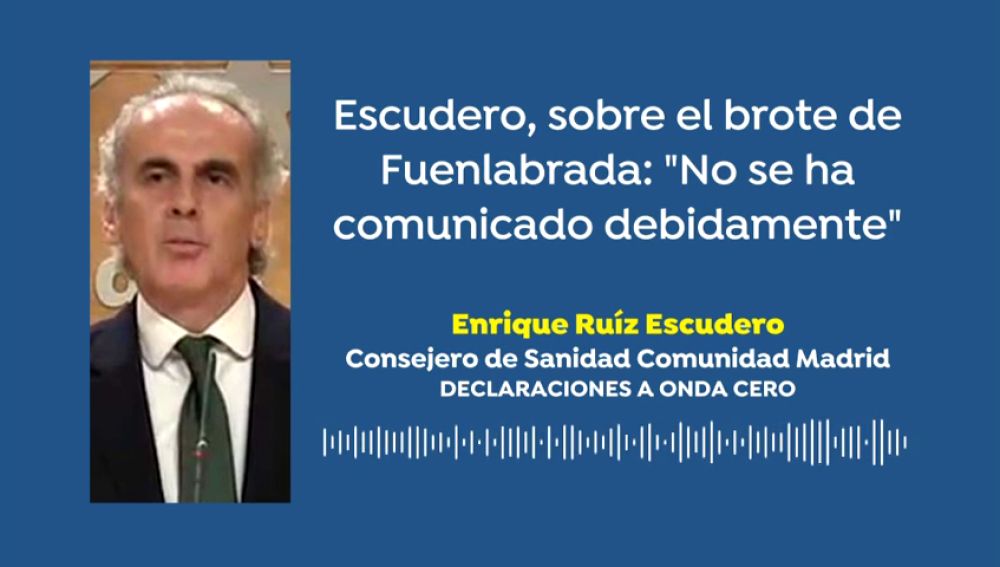 Ruiz Escudero, sobre el brote de coronavirus del Fuenlabrada: "No se ha comunicado debidamente"
